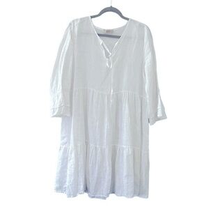 White Linen Dress